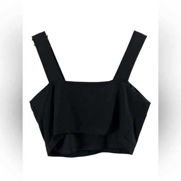 Tahari black tank top crop top - Picture 4 of 4